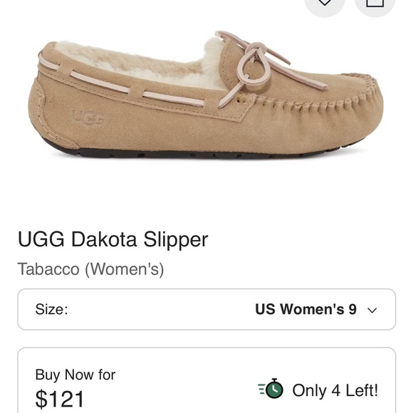 UGG Dakota slipper tobacco NWOT - Picture 1 of 3